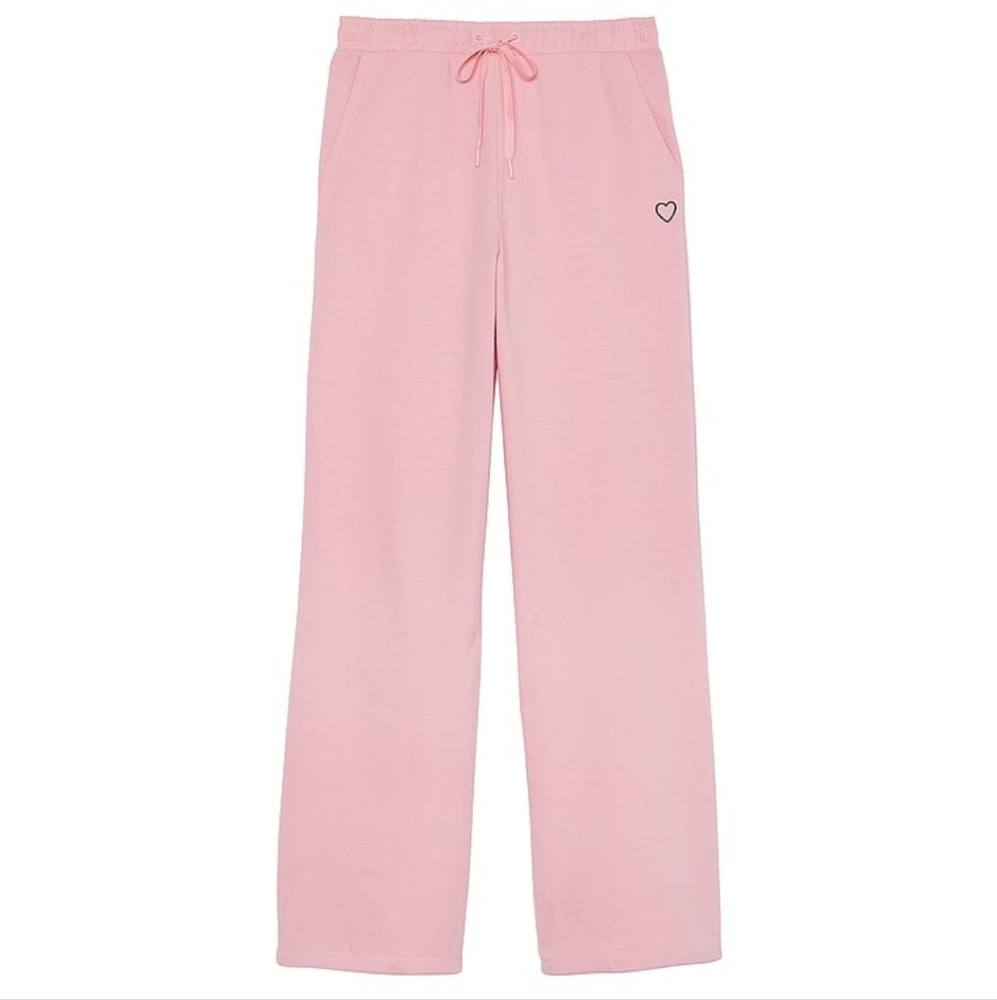 Victoria's Secret Fleece Wide Leg Sweatpant size Large NWT